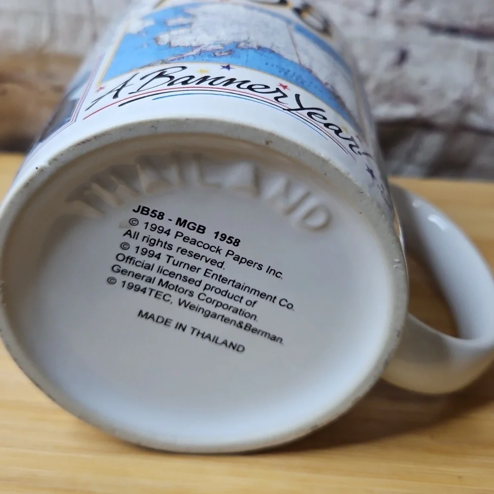 1958 A Banner Year Mug Cup EUC1945 A Banner Year Mug‎ Cup EUC